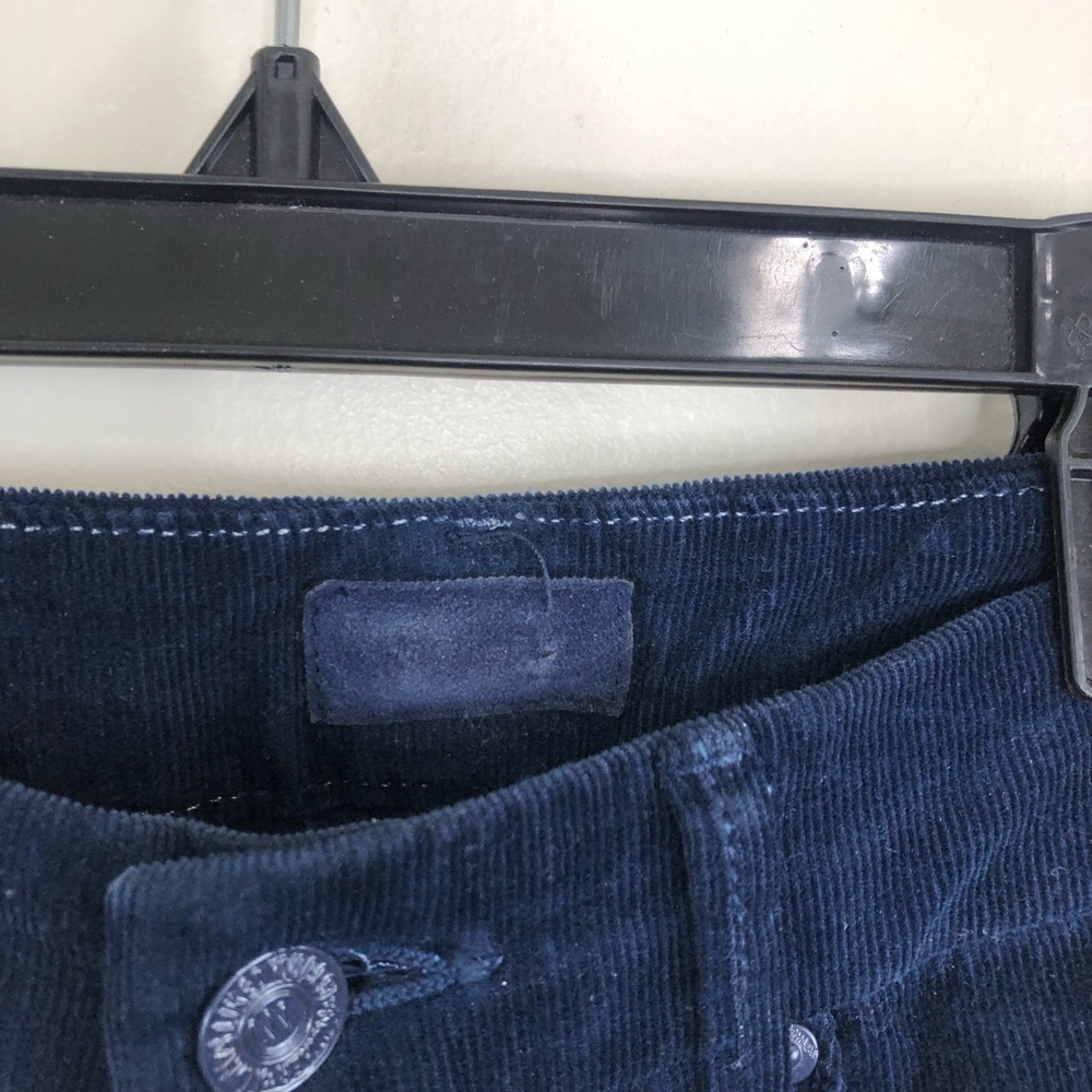 Mother high waisted looker ankle chew hopscotch blue corduroy size 25 - Picture 8 of 15